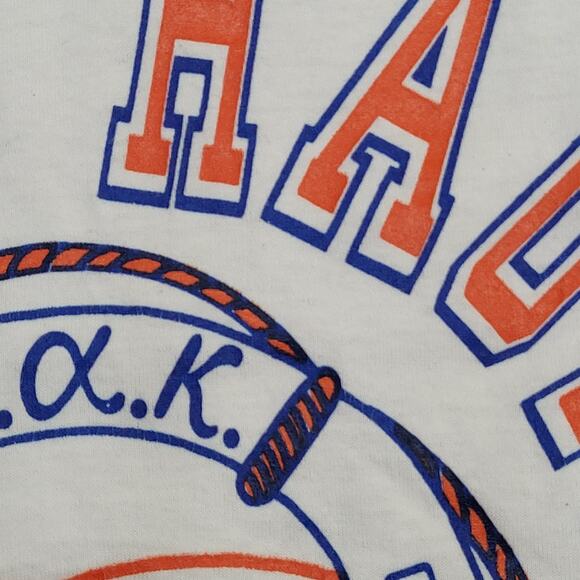 Vintage Lake-Hauto University Shirt Womens M/L 19x28 White - Picture 11 of 13